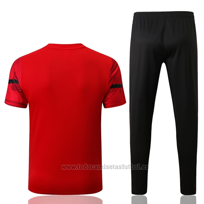 Chandal del AC Milan Manga Corta 2022-2023 Rojo